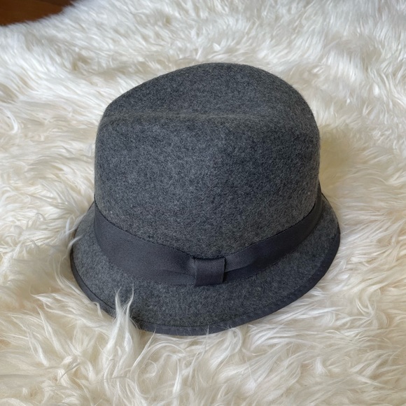 JCrew- Wool Derby Hat, Light Grey - Picture 6 of 7